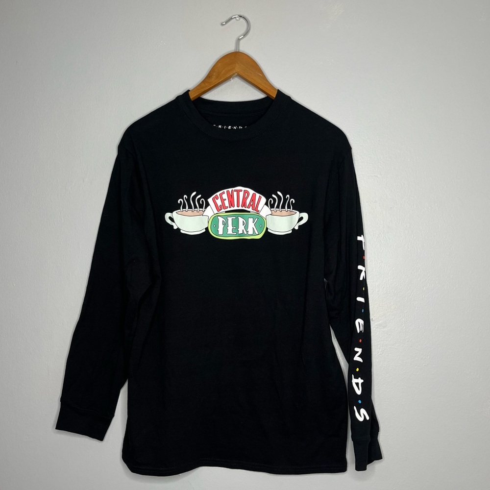 Friends TV Series Show T-Shirt Central Perk Coffee Shop Cafe Long Sleeve Tee B